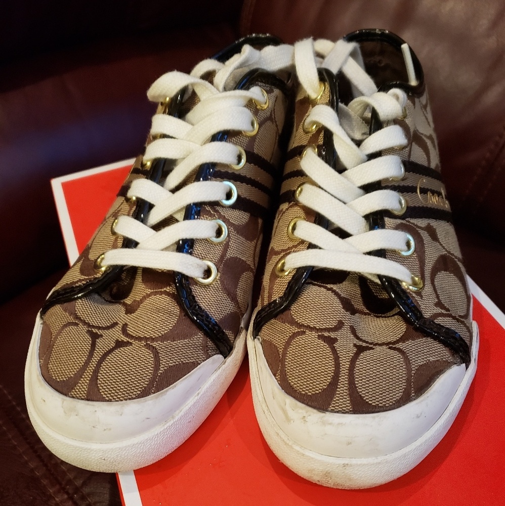 Coach Monogram Brown Sneakers